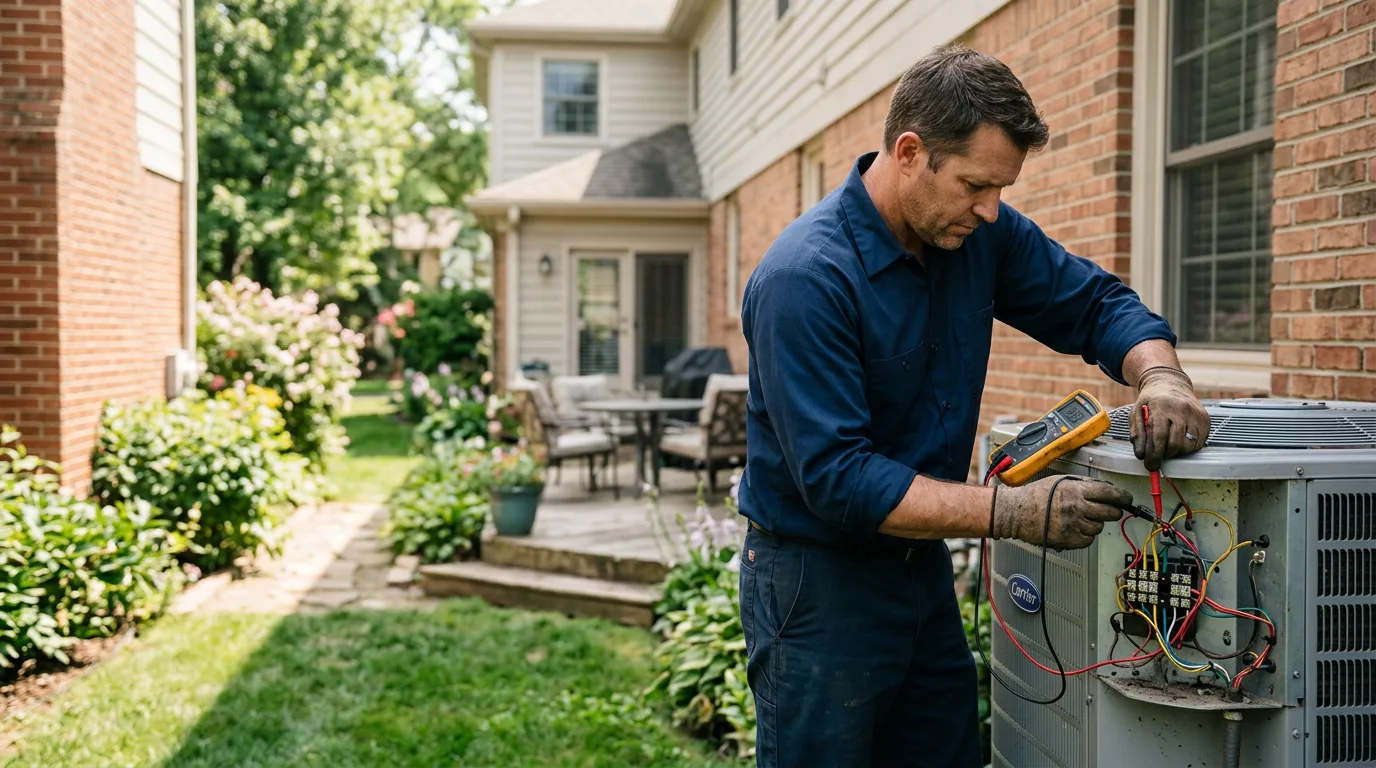 HVAC technician working near Marion, AR
